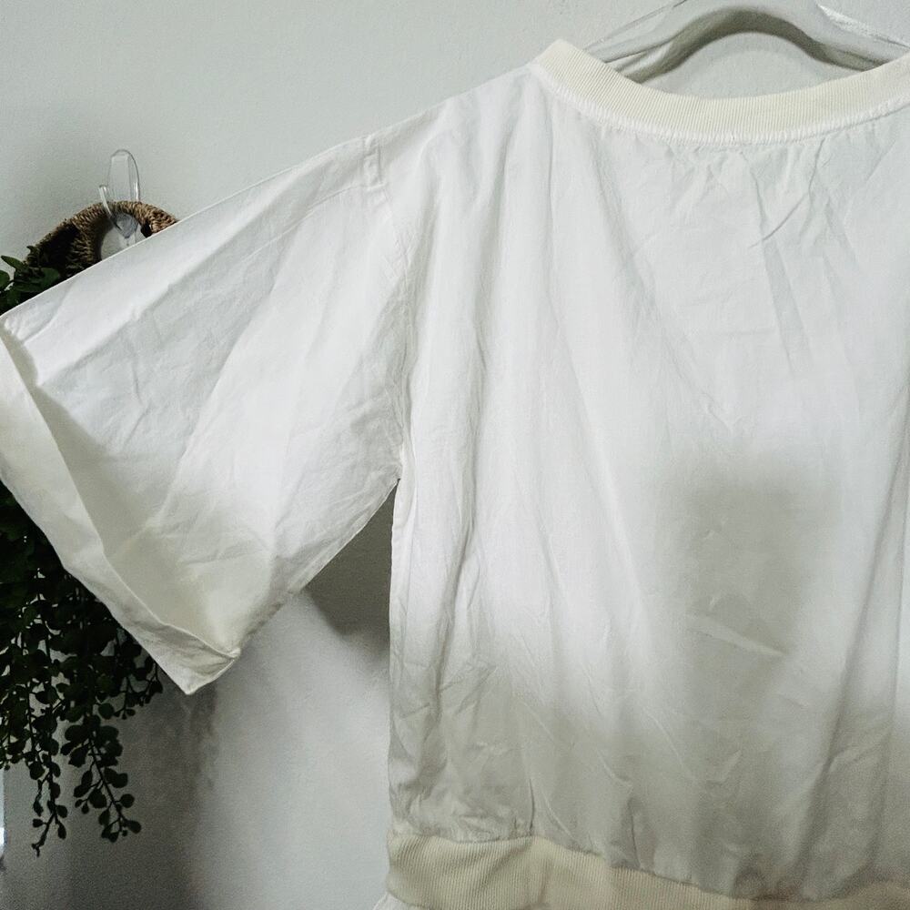 NEW Free People Astrid Optic White Shirt Dress Drop Waist Size Small Womens - Picture 12 of 15